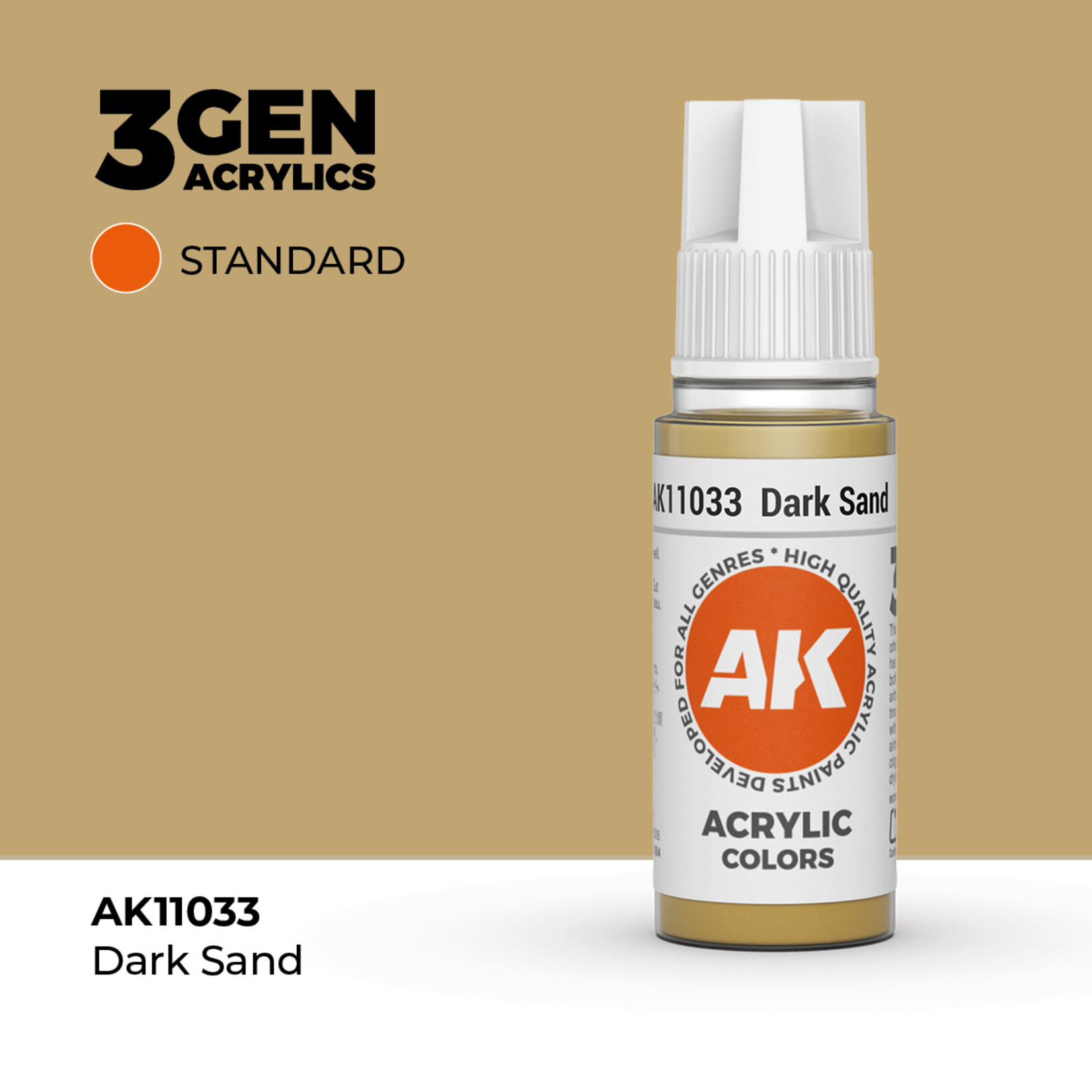 AK Interactive AK 3rd Gen Acrylics: Dark Sand (17ml)