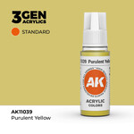 AK Interactive AK 3rd Gen Acrylics: Purulent Yellow (17ml)