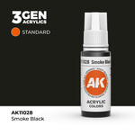 AK Interactive AK 3rd Gen Acrylics: Smoke Black (17ml)