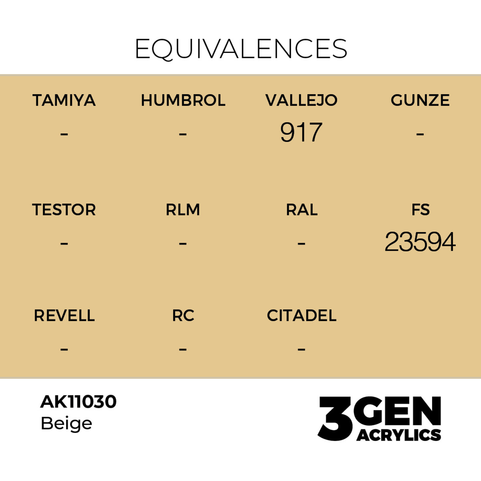 AK Interactive AK 3rd Gen Acrylics: Beige (17ml)