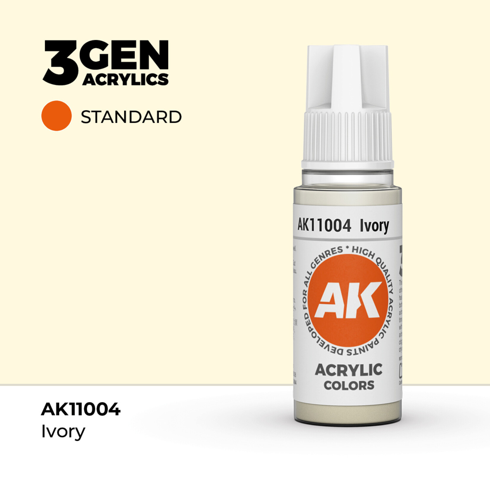 AK Interactive AK 3rd Gen Acrylics: Ivory (17ml)