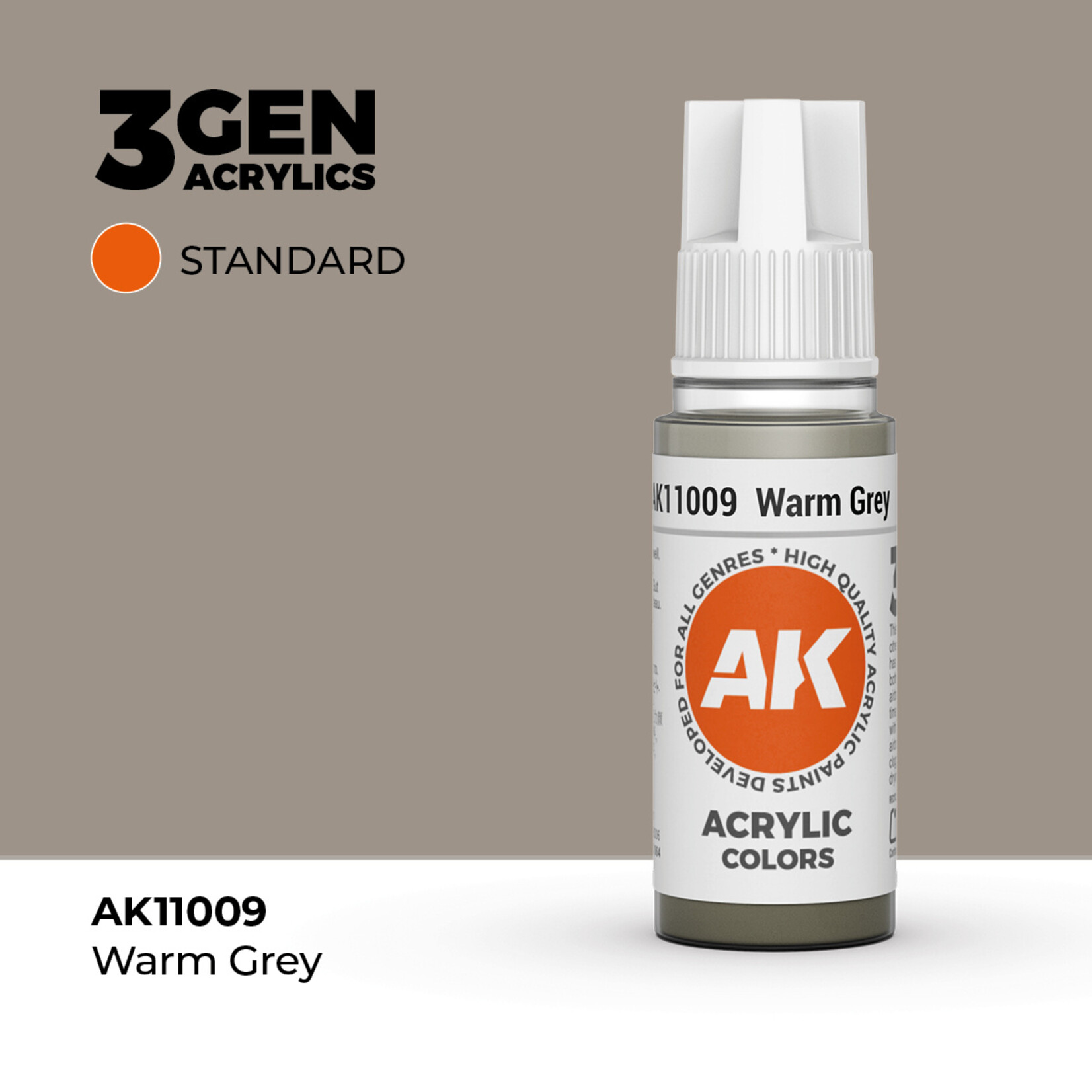 AK Interactive AK 3rd Gen Acrylics: Warm Grey (17ml)