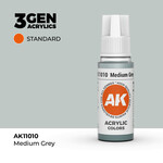 AK Interactive AK 3rd Gen Acrylics: Medium Grey (17ml)