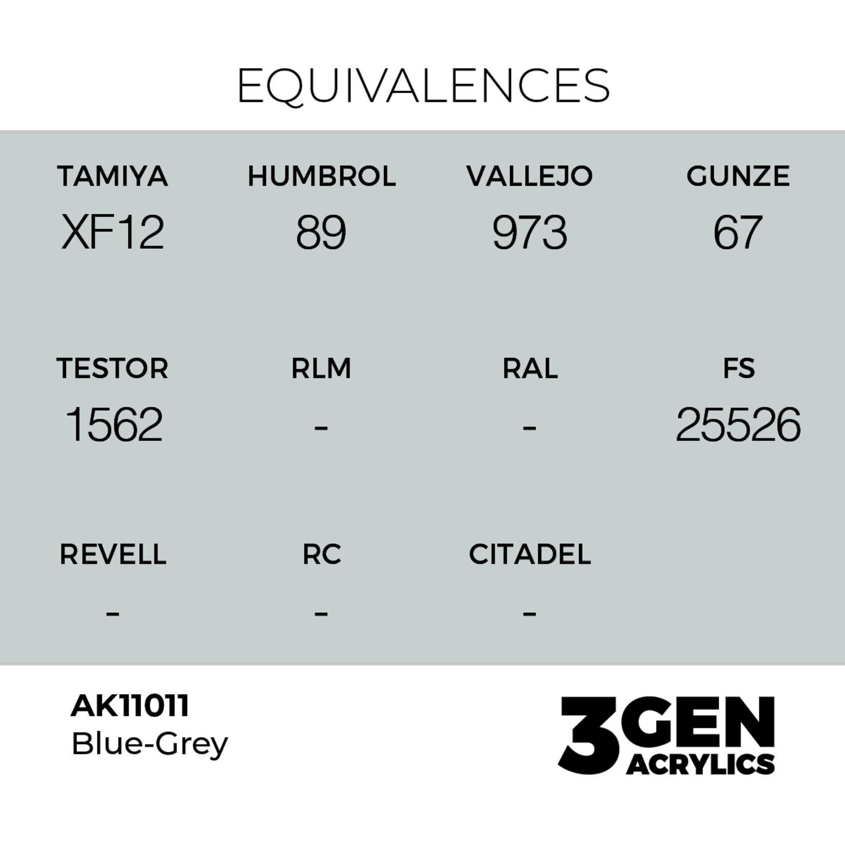 AK Interactive AK 3rd Gen Acrylics: Blue-Grey (17ml)