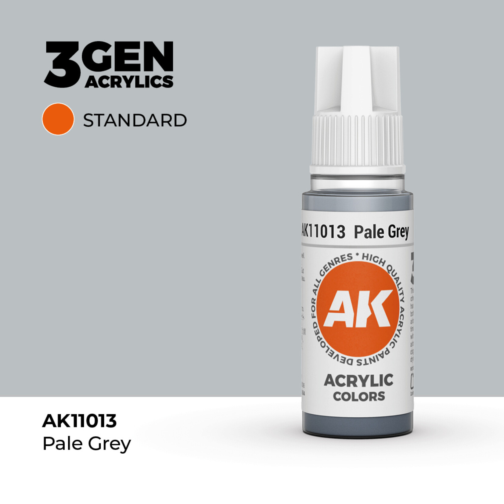 AK Interactive AK 3rd Gen Acrylics: Pale Grey (17ml)