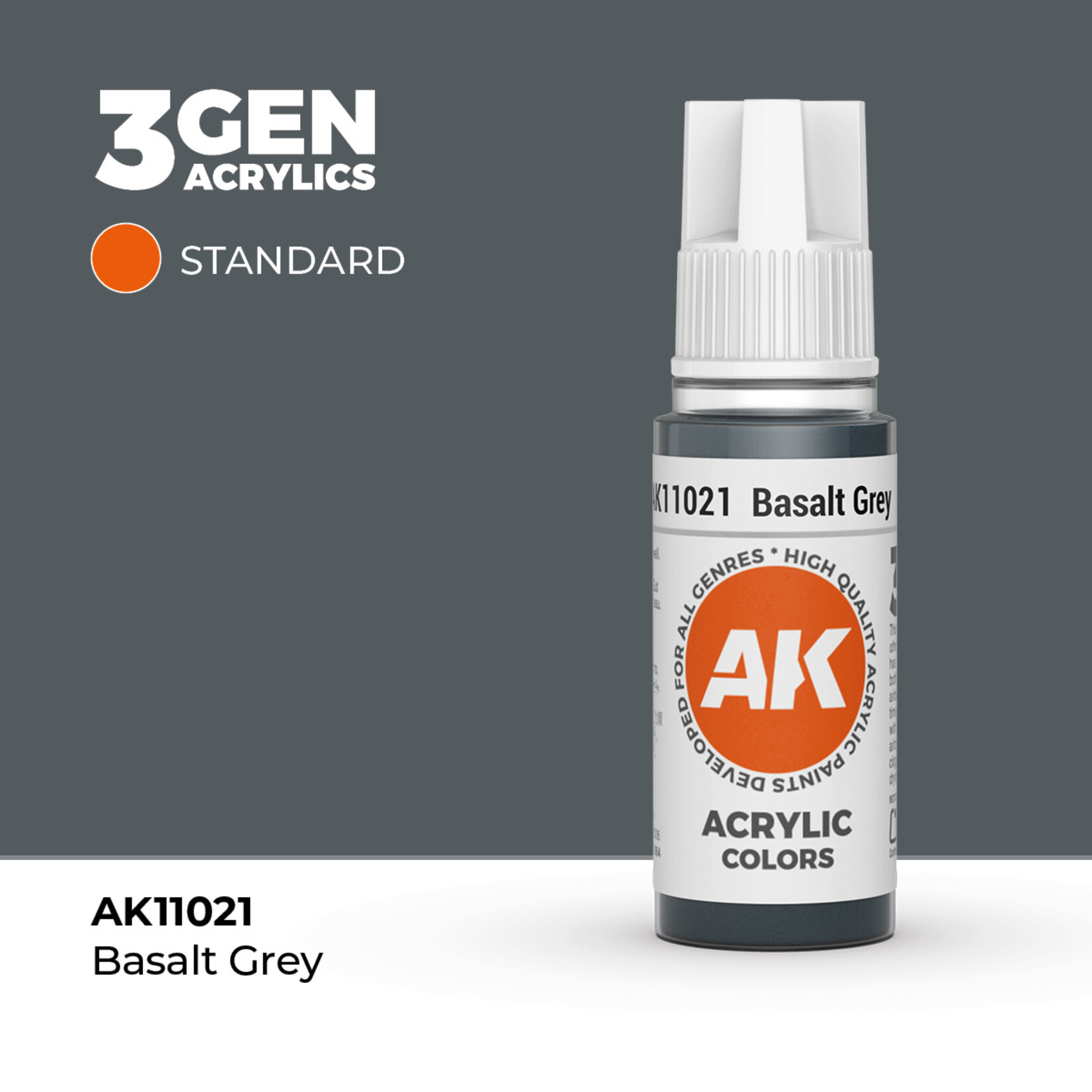 AK Interactive AK 3rd Gen Acrylics: Basalt Grey (17ml)