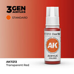 AK Interactive AK 3rd Gen Acrylics: Clear Red (17ml) **