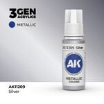 AK Interactive AK 3rd Gen Acrylics: Silver (17ml)