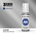 AK Interactive AK 3rd Gen Acrylics: Dark Aluminium (17ml)
