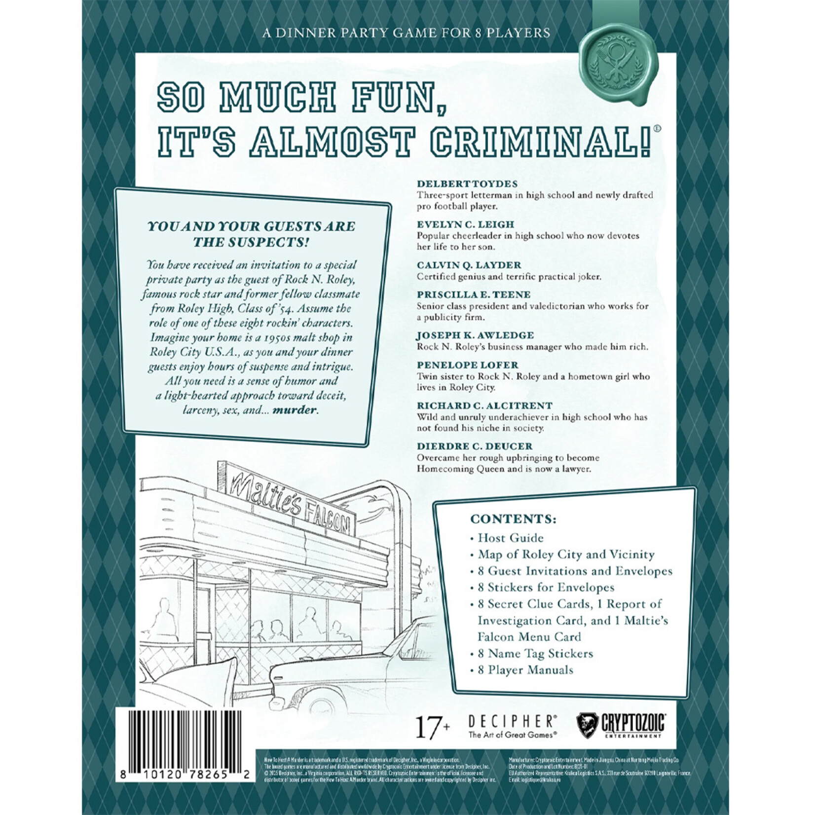 Cryptozoic Entertainment How to Host a Murder: Class of 54 (EN)