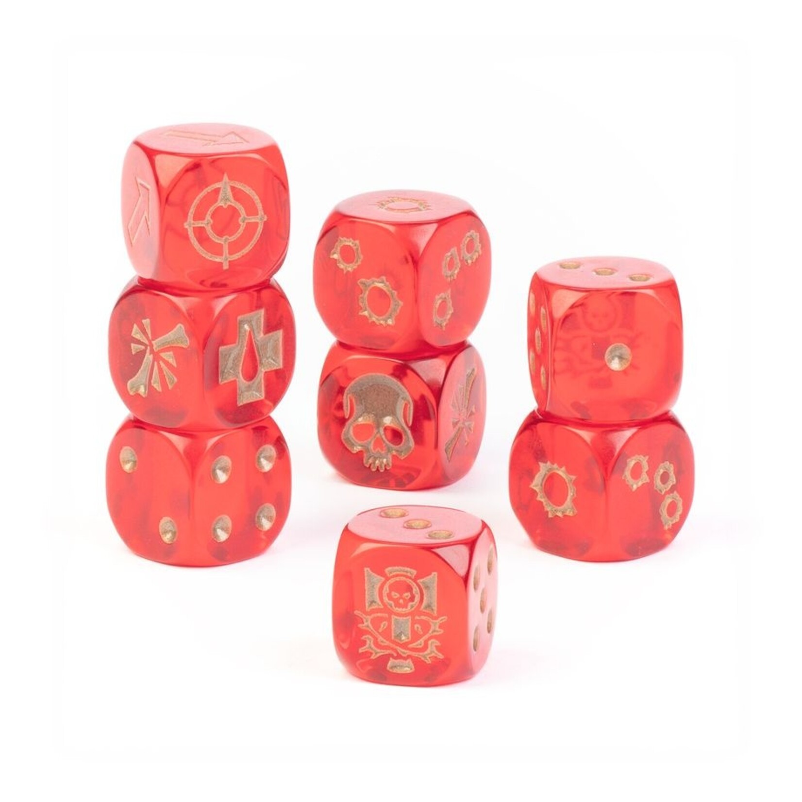 Games Workshop Necromunda House Goliath Dice Set
