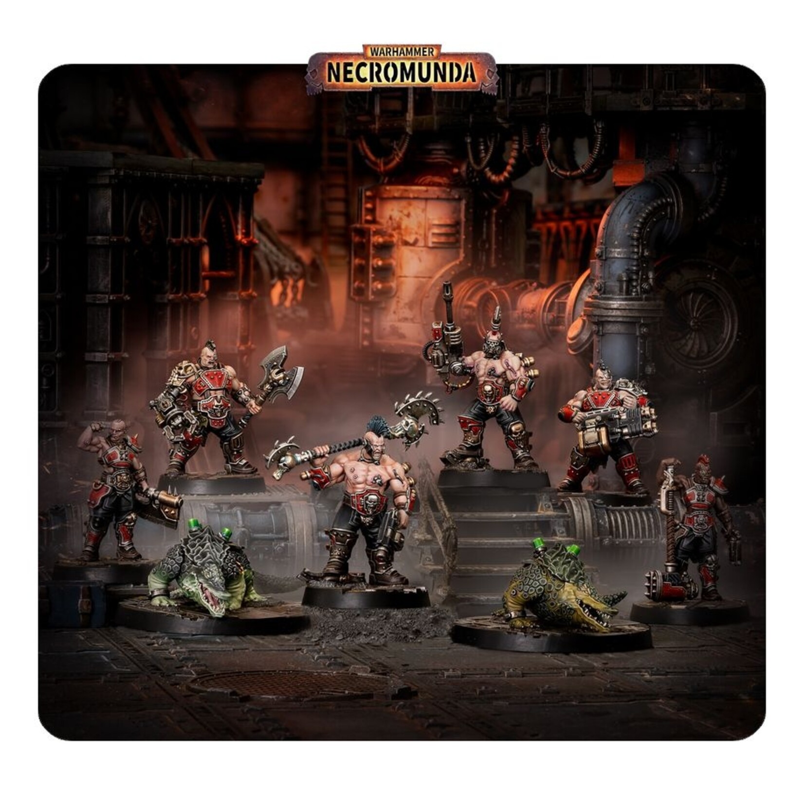 Games Workshop Necromunda Goliath Forge Bosses & Sumpkrocs