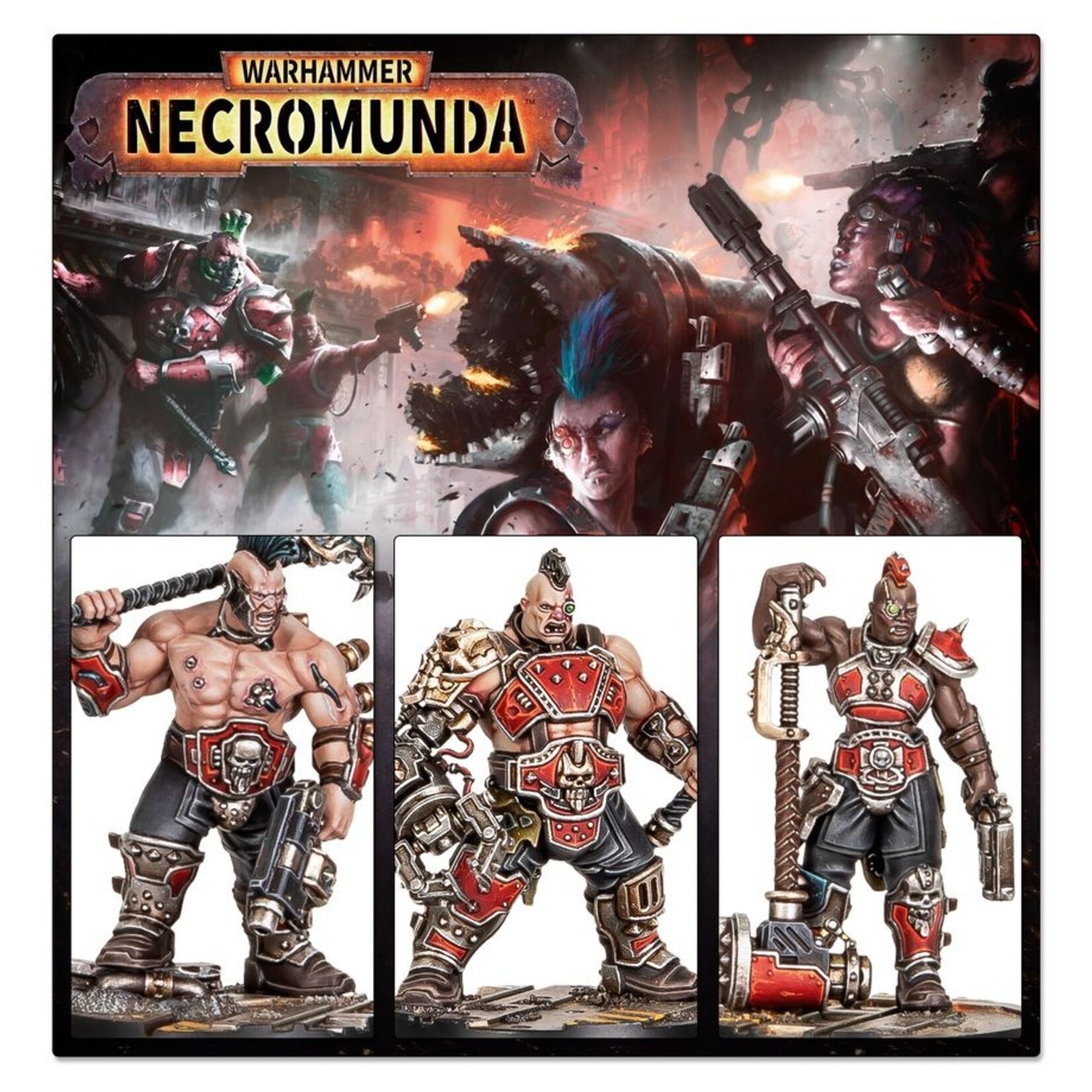 Games Workshop Necromunda Goliath Forge Bosses & Sumpkrocs