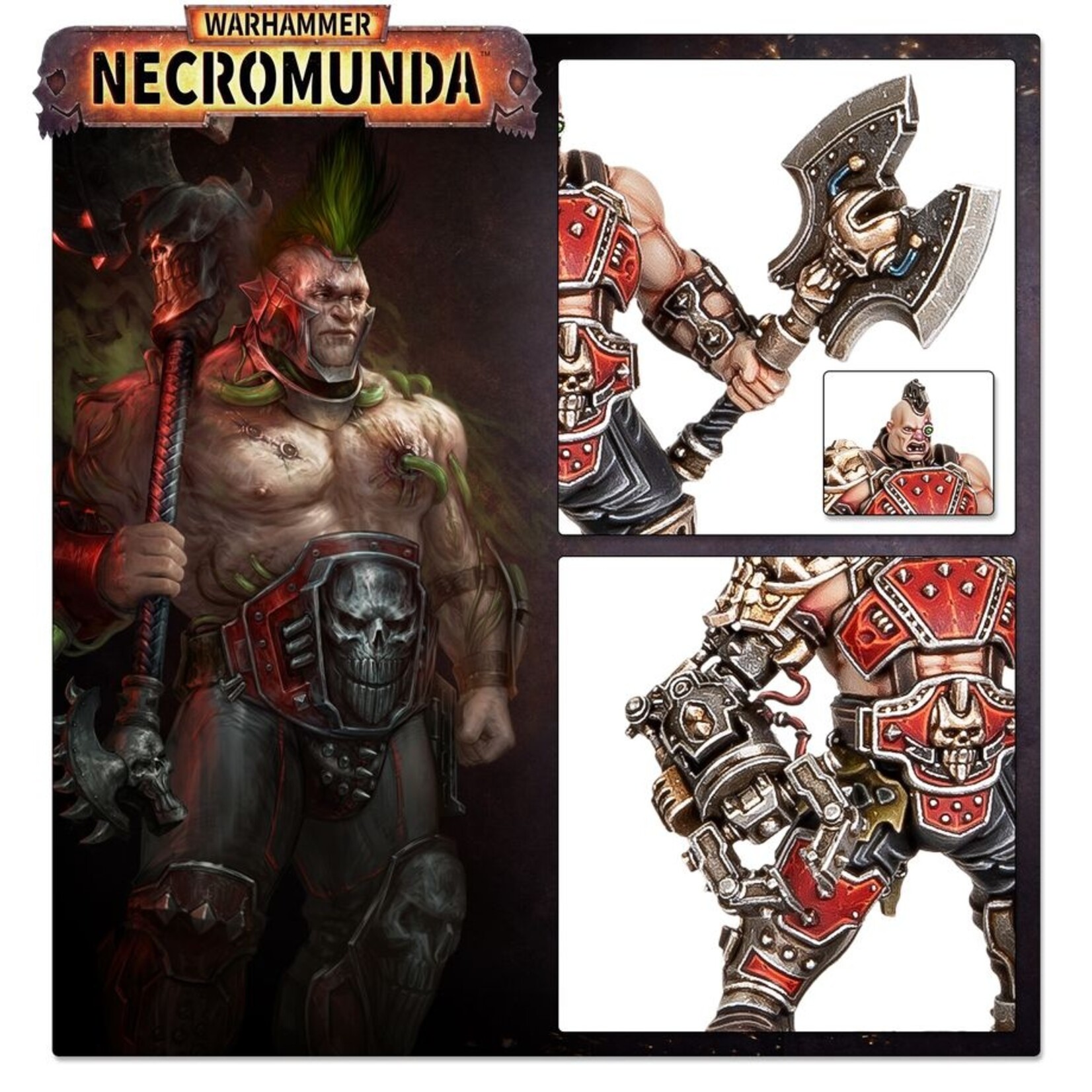 Games Workshop Necromunda Goliath Forge Bosses & Sumpkrocs