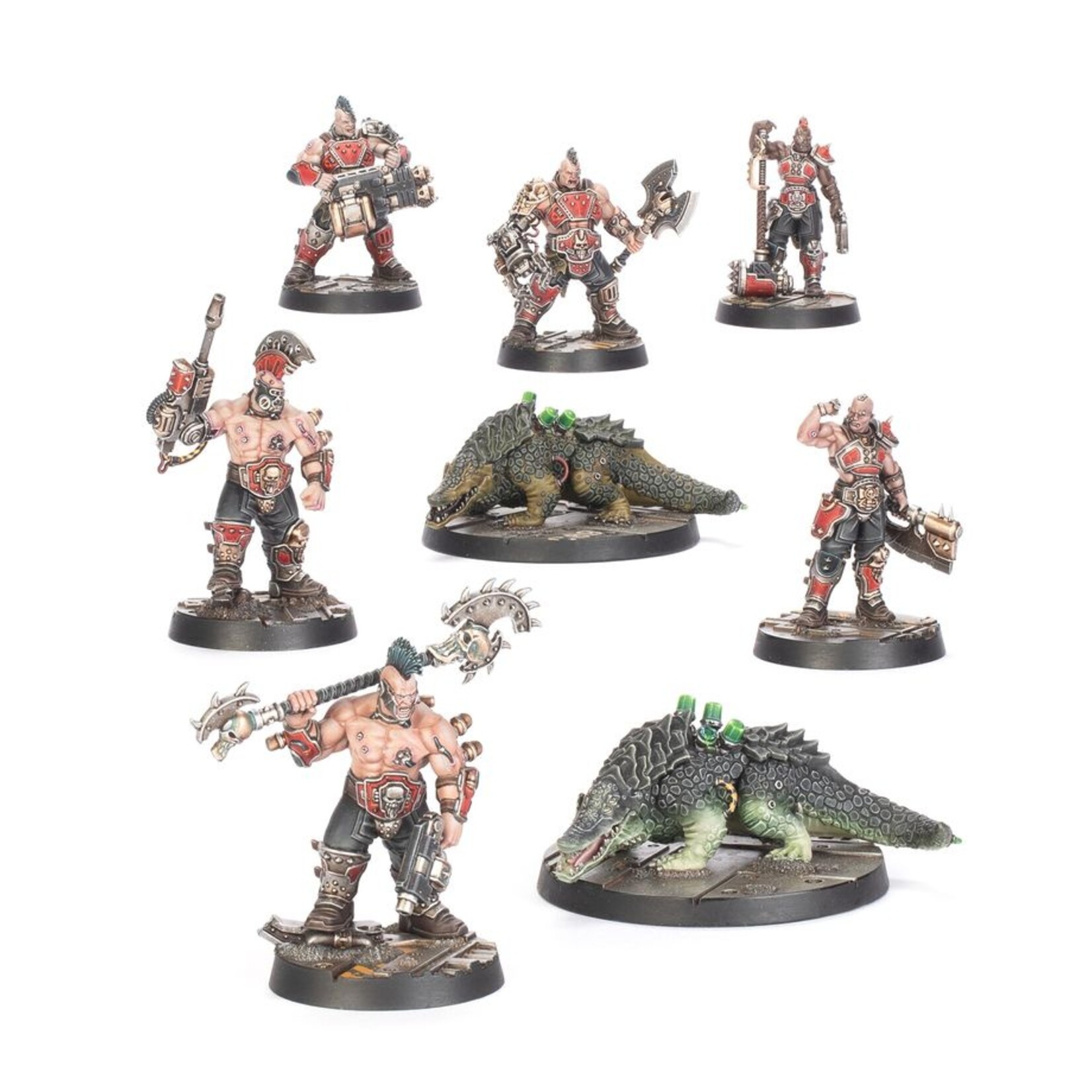Games Workshop Necromunda Goliath Forge Bosses & Sumpkrocs