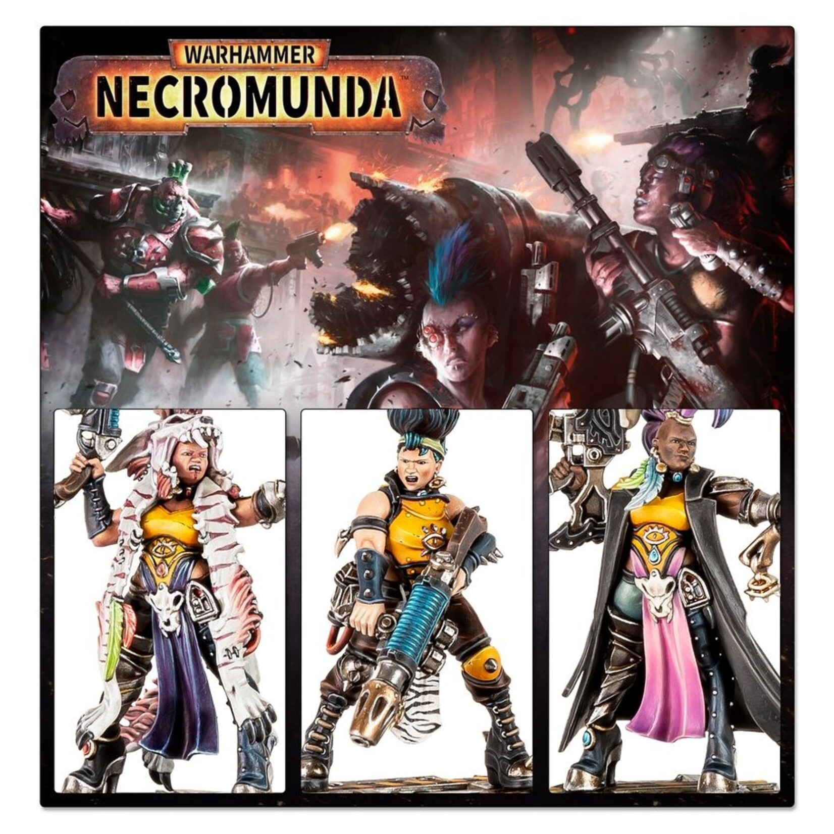Games Workshop Necromunda Escher Matriarchs & Phyrr Cats