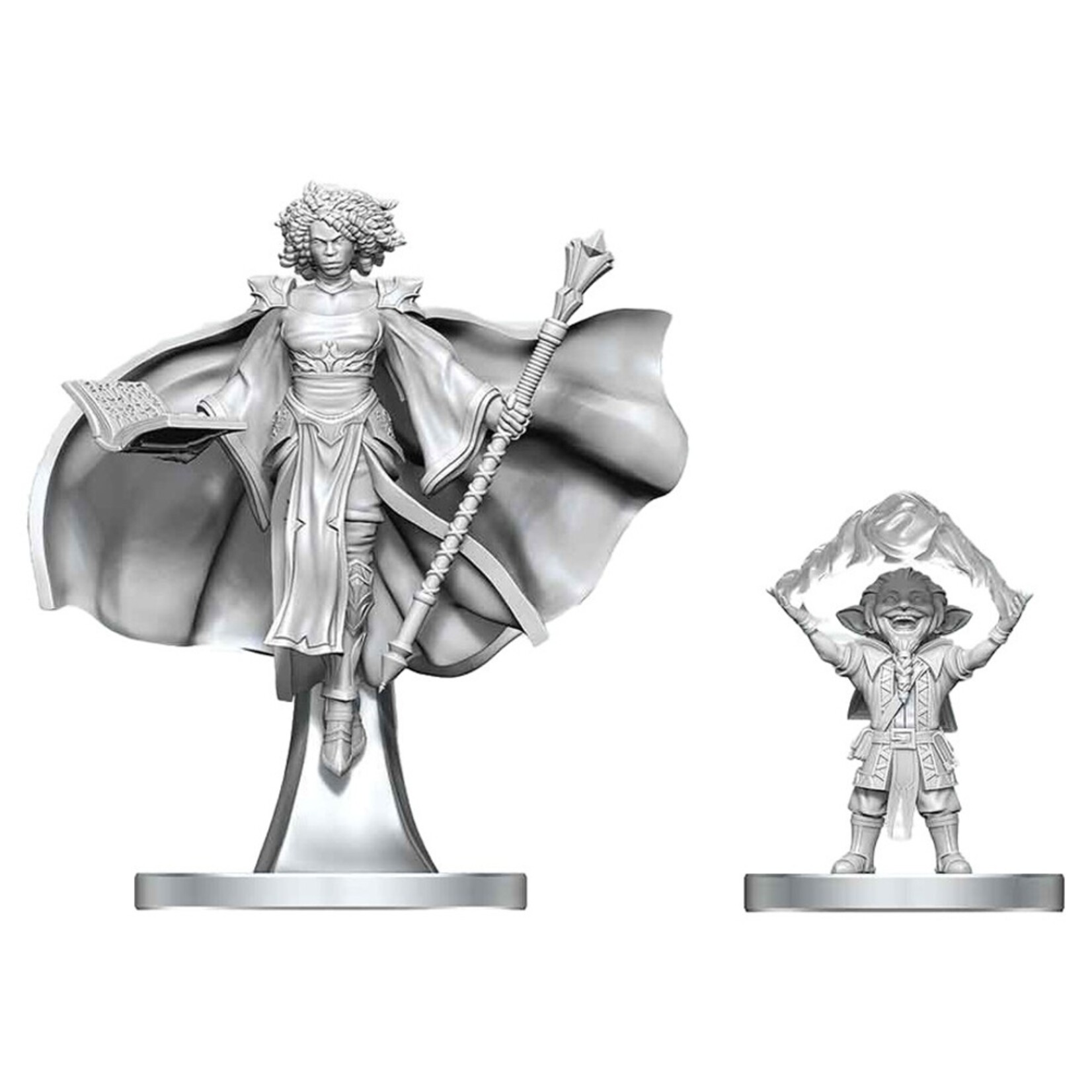 Wizkids D&D Nolzur's Marvelous Miniatures Gnome Warlock and Aasimar Wizard