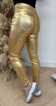 NINA CARTER LEATHER LOOK JEANS 001-8 GOLD