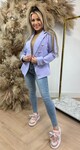 BUTTON BLAZER LILA