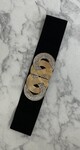 INFINITY DIAMOND BELT 3272-6 BLACK/GOLD