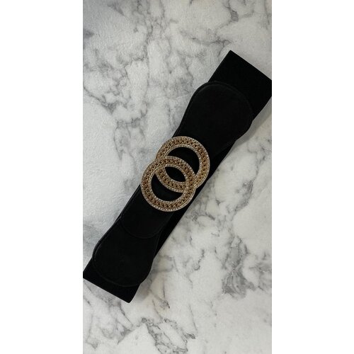 MICHELLE CIRCLE BELT 2205 BLACK/GOLD