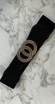 MICHELLE CIRCLE BELT 2205 BLACK/GOLD