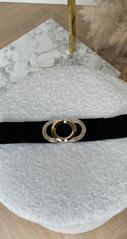 MANON CIRCLE BELT 3260-6 GOLD/BLACK