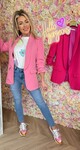 MUSTHAVE CROPPED MOUW BLAZER LOLLYPOP PINK