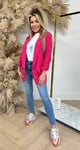 MUSTHAVE CROPPED MOUW BLAZER FUCHSIA