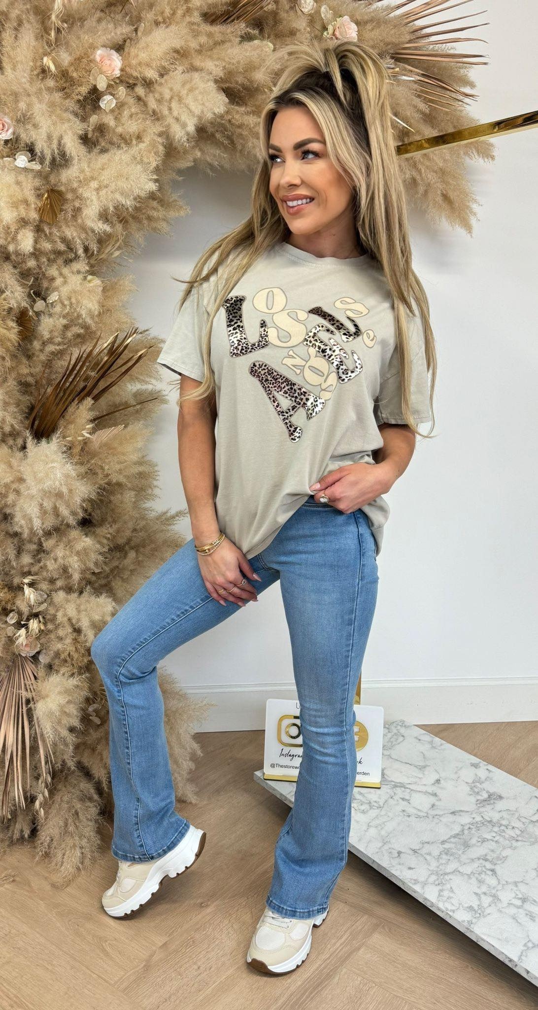 LOS ANGELES LEO TEE 801572 BEIGE