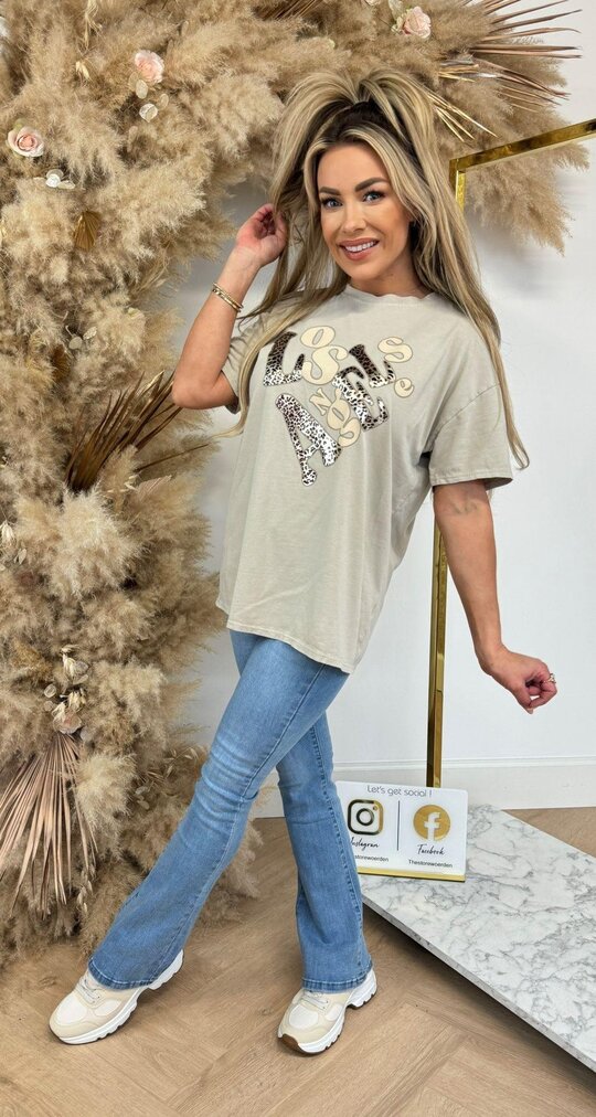 LOS ANGELES LEO TEE 801572 BEIGE