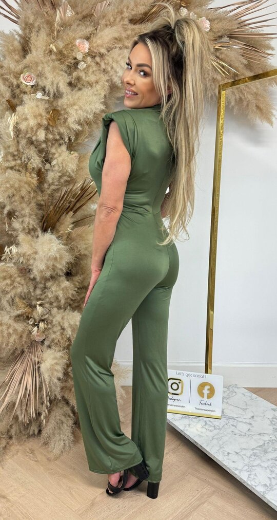 LINDSAY BEAUTY JUMPSUIT ARMYGREEN