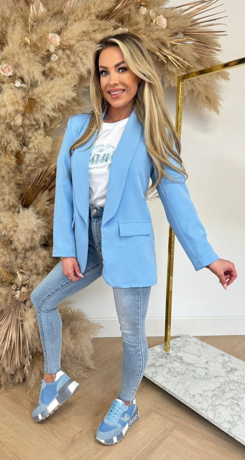 BASIC BLAZER ICEBLUE