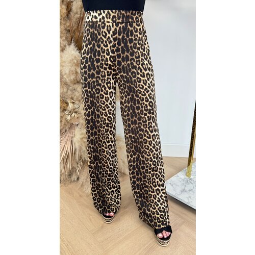 TRAVEL STRAIGHT LEG PANTS 7165 LEOPARD