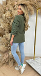 MUSTHAVE CROPPED MOUW BLAZER ARMYGREEN
