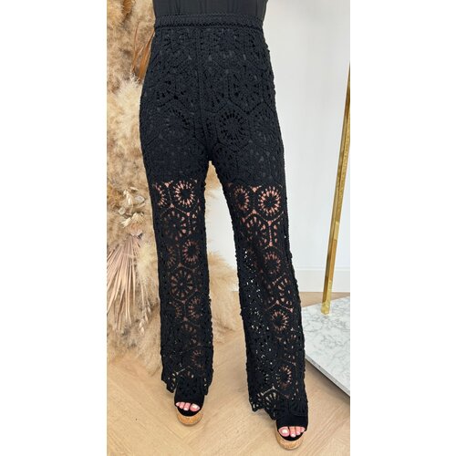 ALL OVER LACE PANTS 28051 BLACK