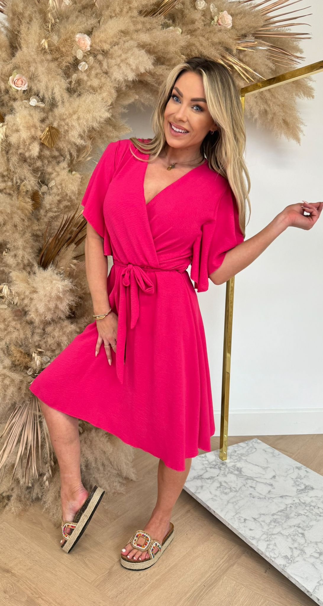 LISA SUMMER DRESS FUCHSIA