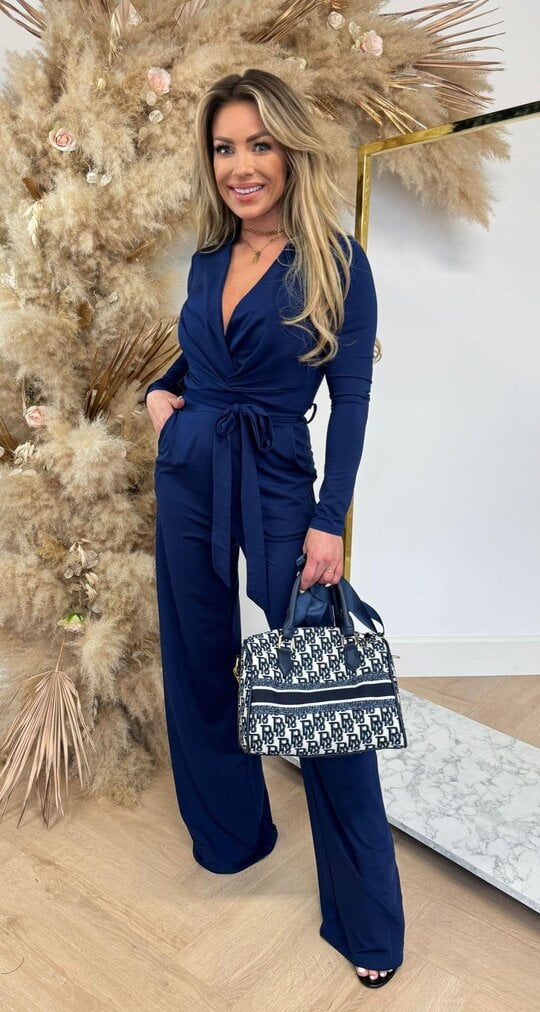 CHIC TRAVEL JUMPSUIT 7561 NAVY
