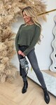 ZOE SOFT BASIC TOP ARMYGREEN