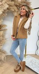 TEDDY KRAAG GILET CAMEL