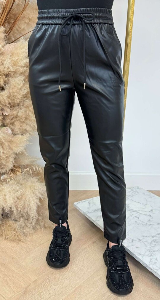 MUSTHAVE LEATHER LOOK PANTS 3869 BLACK