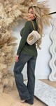 AMAZING MUSTHAVE KOL TOP 9827 ARMYGREEN