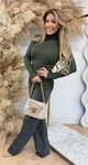 AMAZING MUSTHAVE KOL TOP 9827 ARMYGREEN