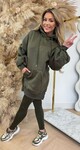 ROUCHE HOODIE SET + LEGGING 9330 ARMYGREEN