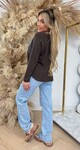 ZOE SOFT BASIC TOP CHOCO