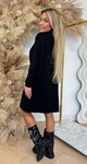 KAYLLA OVERSIZED KOL DRESS 9815 BLACK KAYLLA OVERSIZED KOL DRESS 9815 BLACK
