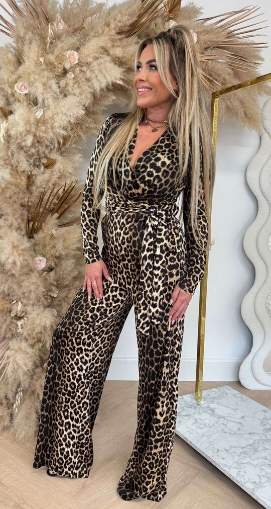 BY SWAN ANIMAL TRAVEL JUMPSUIT 8268 LEOPARD