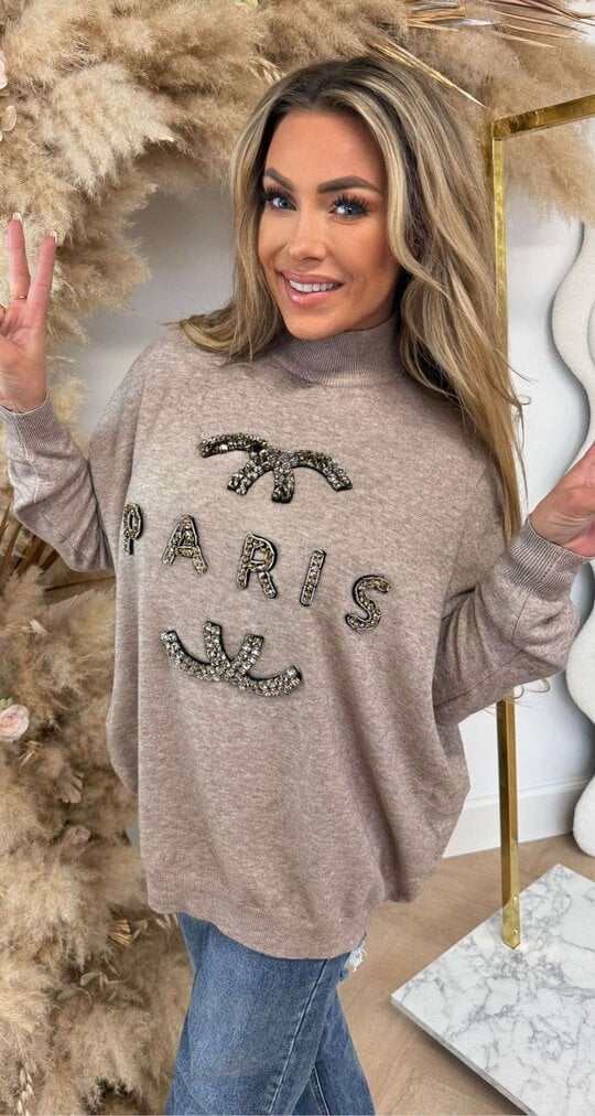 PARIS DIAMOND SWEAT 8592 TAUPE