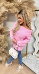 ROSANNA OFFSHOULDER SWEAT SWEETPINK
