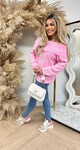 ROSANNA OFFSHOULDER SWEAT SWEETPINK